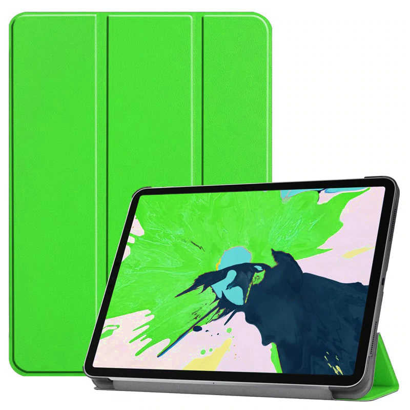 Apple iPad Pro 11 2020 (2.Nesil) Smart Cover Standlı 1-1 Kılıf Yeşil