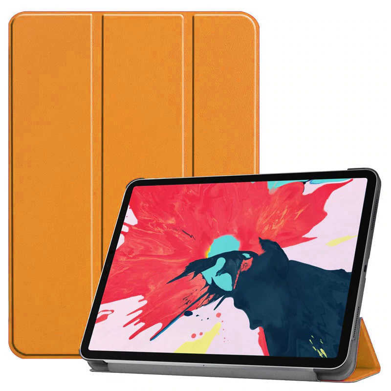 Apple iPad Pro 11 2020 (2.Nesil) Smart Cover Standlı 1-1 Kılıf Turuncu