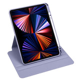 Apple iPad Pro 11 2021 (3.Nesil) Kılıf Termik Kalem Bölmeli Dönebilen Standlı Kılıf Mavi