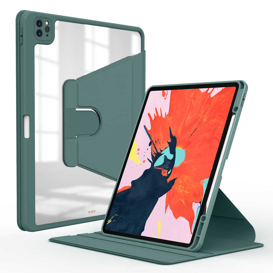 Apple iPad Pro 11 2022 M2 Kılıf Nayn Dönebilen Standlı Kılıf Mavi Açık