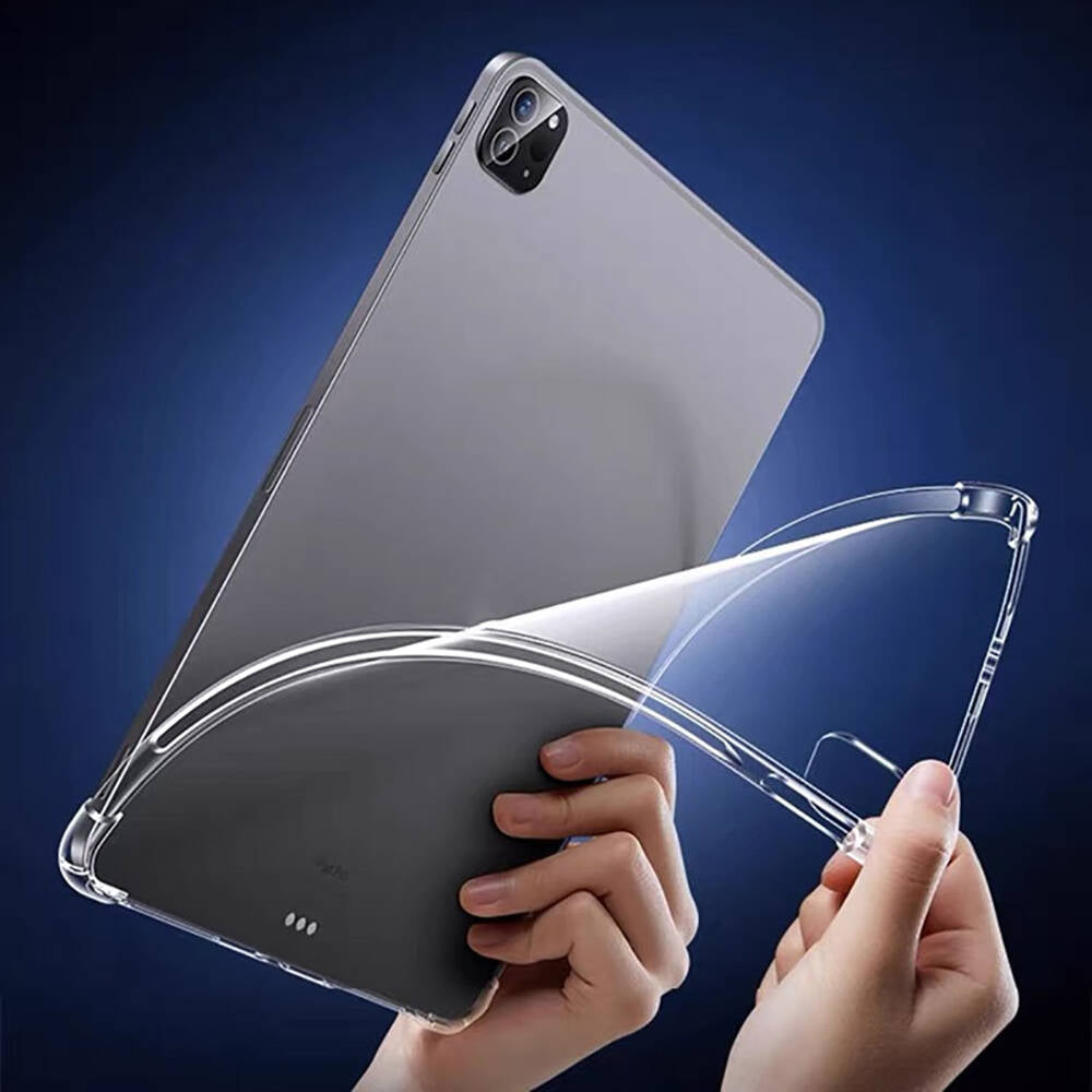 Apple iPad Pro 11 2024 Kılıf Tablet Nitro Anti Shock Silikon Kapak Şeffaf