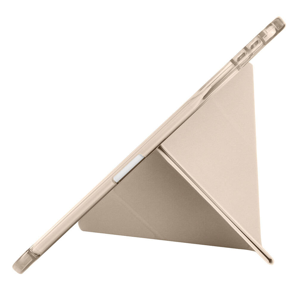 Apple iPad Pro 11 2024 Kılıf Tri Folding Kalem Bölmeli Standlı Kılıf Mor