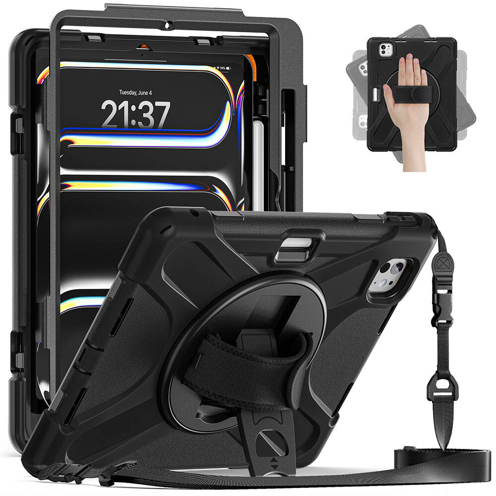 Apple iPad Pro 11 2024 Defender Tablet Silikon Siyah