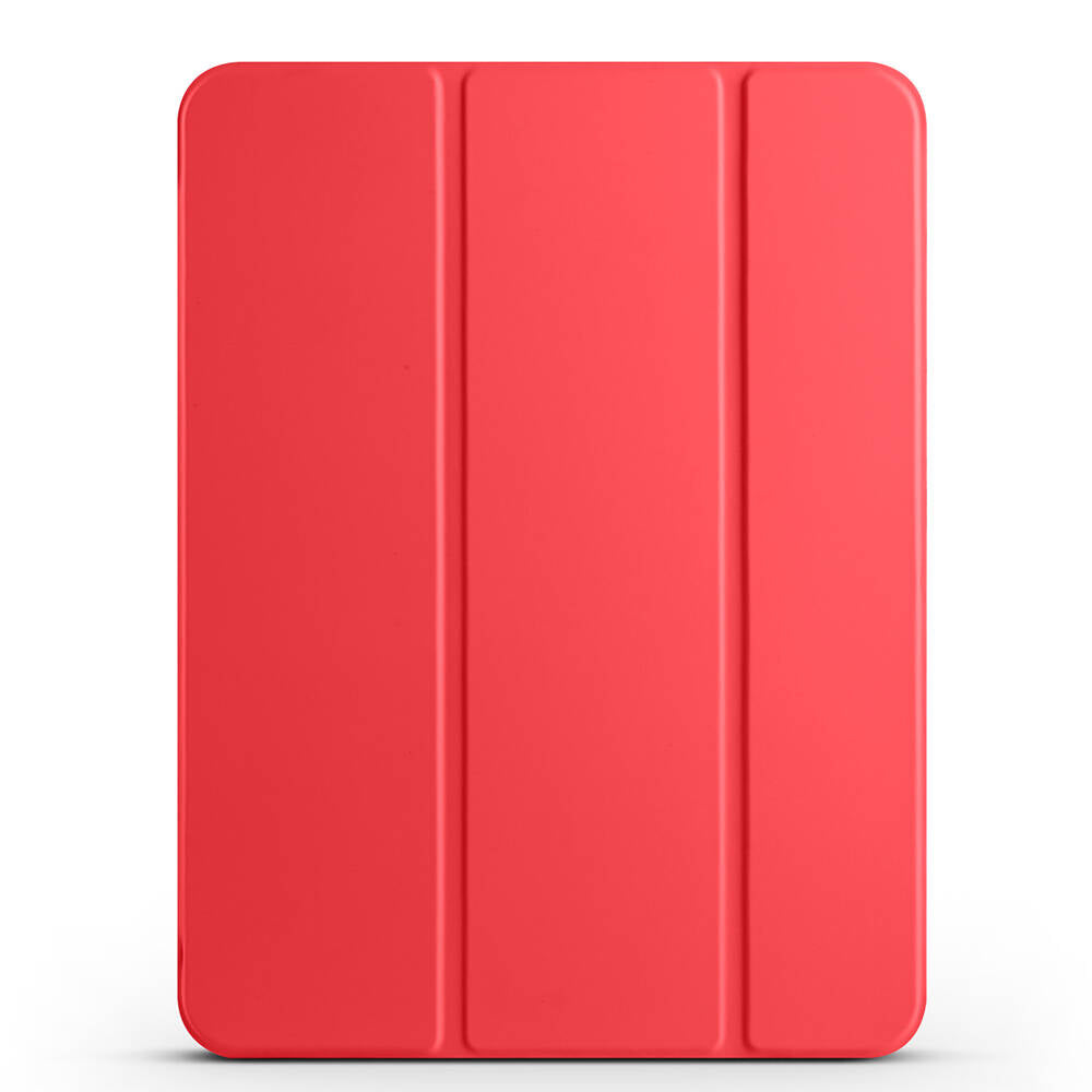 Apple iPad Pro 11 2024 Smart Cover Kalem Bölmeli Standlı 1-1 Kılıf Kırmızı