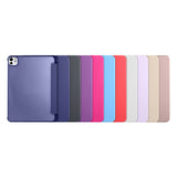 Apple iPad Pro 11 2024 Smart Cover Kalem Bölmeli Standlı 1-1 Kılıf Lila