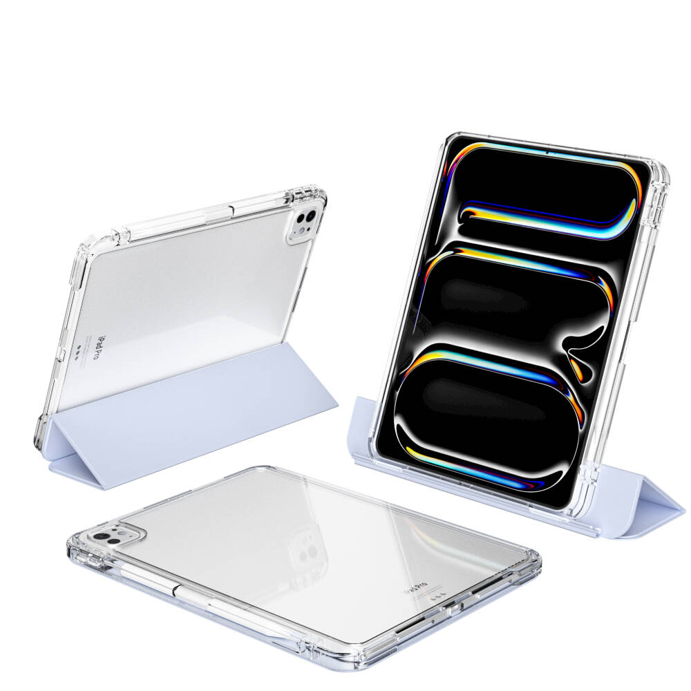 Apple iPad Pro 11 2025 M5 Kılıf Magnetik Ayrılabilen Airbagli Sliding Tablet Kılıfı Siyah
