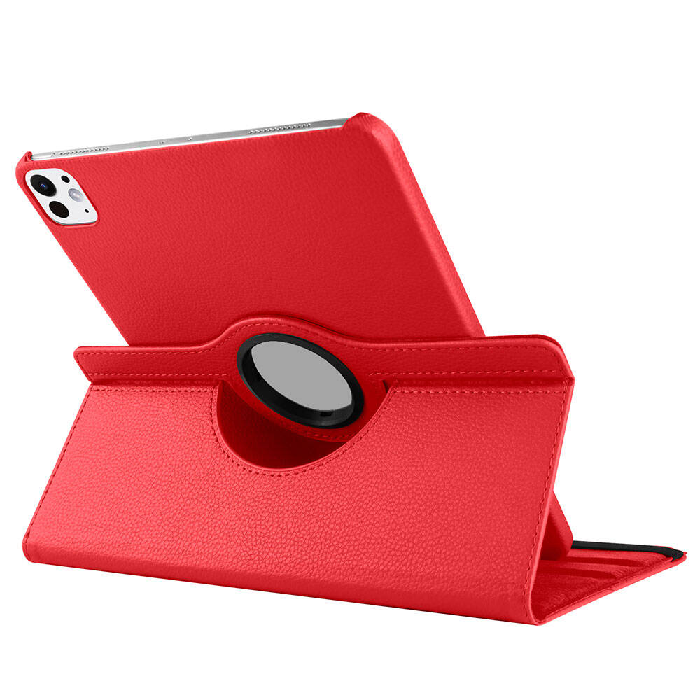 Apple iPad Pro 11 2025 M5 Dönebilen Standlı Kılıf Pembe Koyu