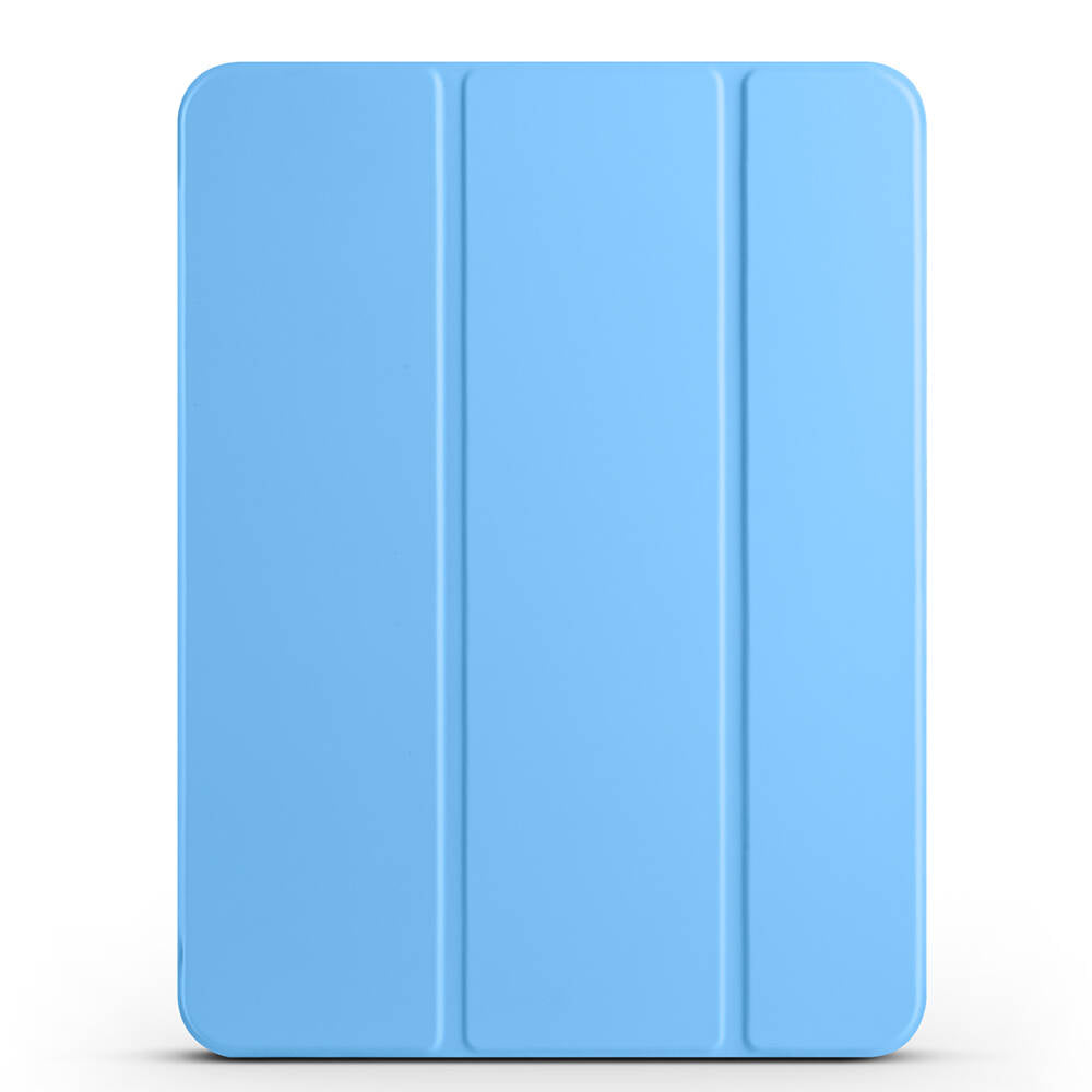 Apple iPad Pro 11 2025 M5 Smart Cover Kalem Bölmeli Standlı 1-1 Kılıf Mavi