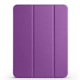 Apple iPad Pro 11 2025 M5 Smart Cover Kalem Bölmeli Standlı 1-1 Kılıf Mor