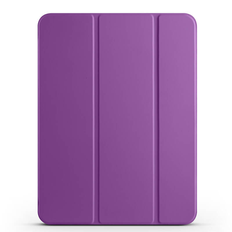Apple iPad Pro 11 2025 M5 Smart Cover Kalem Bölmeli Standlı 1-1 Kılıf Pembe Koyu