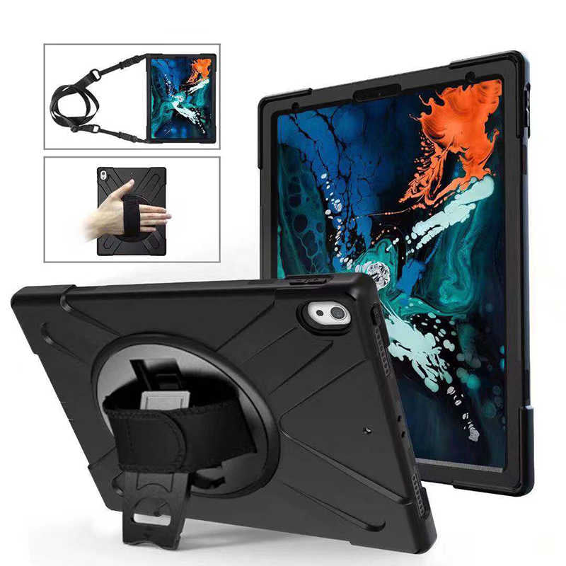 Apple iPad Pro 12.9 2018 (3.Nesil) Kılıf Defender Tablet Silikon Siyah