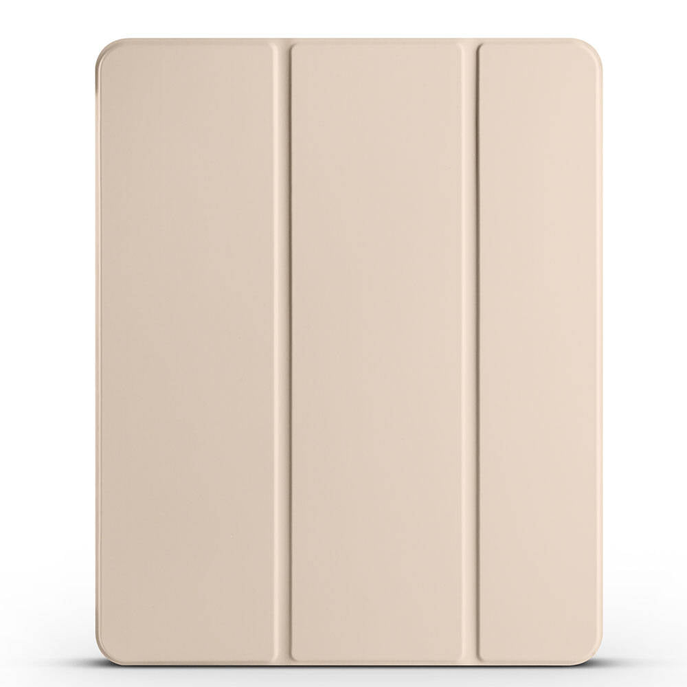 Apple iPad Pro 12.9 2020 (4.Nesil) Smart Cover Kalem Bölmeli Standlı 1-1 Kılıf Gold