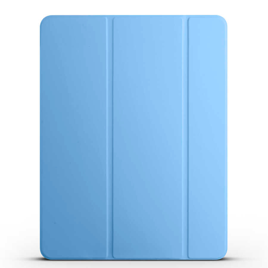 Apple iPad Pro 12.9 2020 (4.Nesil) Smart Cover Standlı 1-1 Kılıf Turuncu