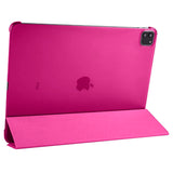 Apple iPad Pro 12.9 2020 (4.Nesil) Smart Cover Standlı 1-1 Kılıf Pembe