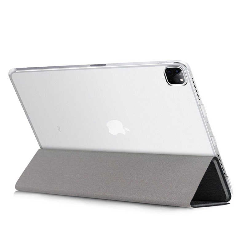 Apple iPad Pro 12.9 2021 (5.Nesil) Smart Cover Standlı 1-1 Kılıf Gold