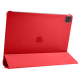 Apple iPad Pro 12.9 2021 (5.Nesil) Smart Cover Standlı 1-1 Kılıf Kırmızı