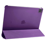Apple iPad Pro 12.9 2021 (5.Nesil) Smart Cover Standlı 1-1 Kılıf Mor
