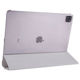 Apple iPad Pro 12.9 2021 (5.Nesil) Smart Cover Standlı 1-1 Kılıf Gri