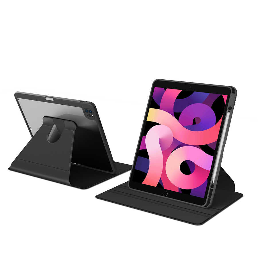 Apple iPad Pro 12.9 2022 M2 Kılıf Nayn Dönebilen Standlı Kılıf Pembe