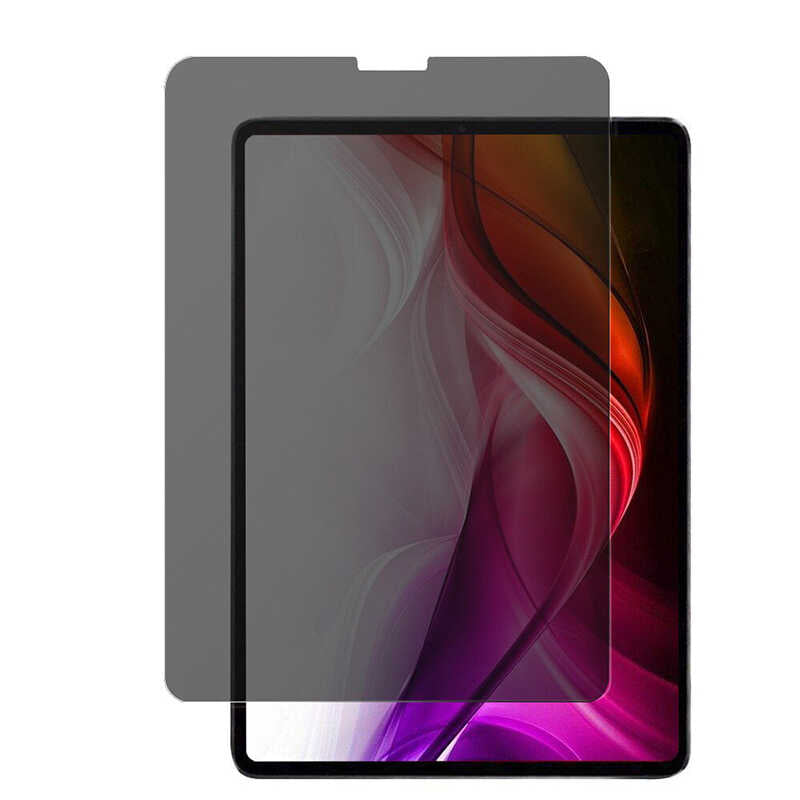 Apple iPad Pro 12.9 2022 M2 Tablet Privacy Temperli Cam Ekran Koruyucu Siyah
