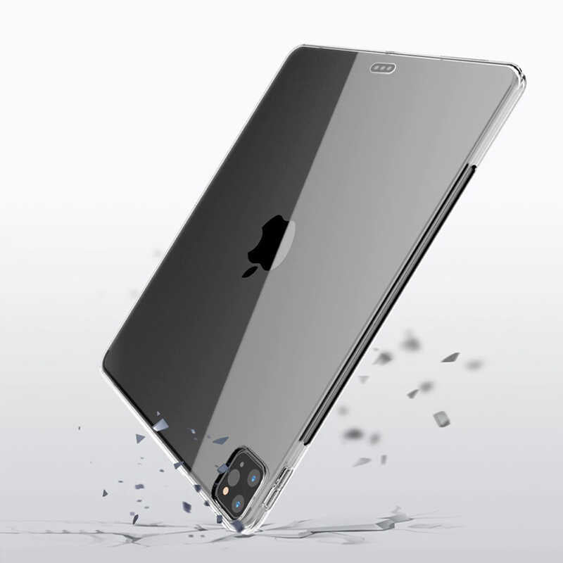 Apple iPad Pro 12.9 Pro 2020 (4.Nesil) Kılıf Tablet Süper Silikon Kapak Siyah