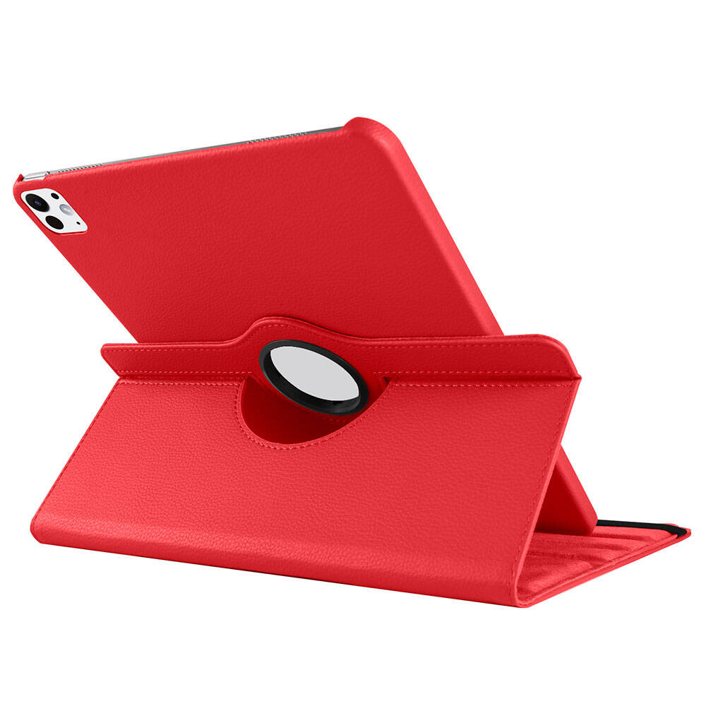 Apple iPad Pro 13 2024 Zore Dönebilen Standlı Kılıf Siyah