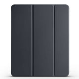 Apple iPad Pro 13 2024 Smart Cover Kalem Bölmeli Standlı 1-1 Kılıf Siyah