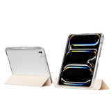 Apple iPad Pro 13 2025 M5 Kılıf Magnetik Ayrılabilen Airbagli Zore Sliding Tablet Kılıfı Gold