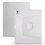 Apple iPad Pro 13 2025 M5 Kılıf Zore Termik Kalem Bölmeli Dönebilen Standlı Kılıf Gri