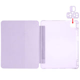 Apple iPad Pro 13 2025 M5 Kılıf Zore Tri Folding Kalem Bölmeli Standlı Kılıf Açık Yeşil