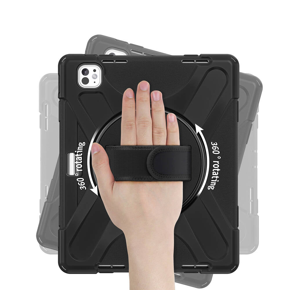 Apple iPad Pro 13 2025 M5 Zore Defender Tablet Silikon Siyah