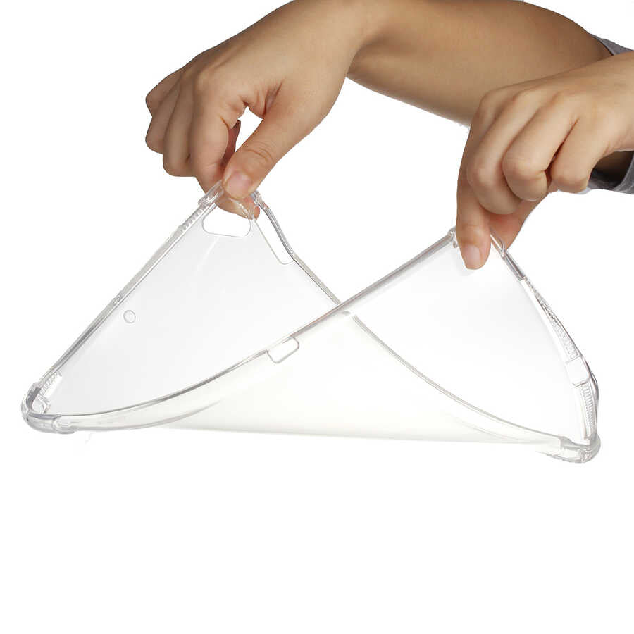 Apple iPad Pro 9.7 2016 Kılıf Zore Tablet Nitro Anti Shock Silikon Kapak Renksiz