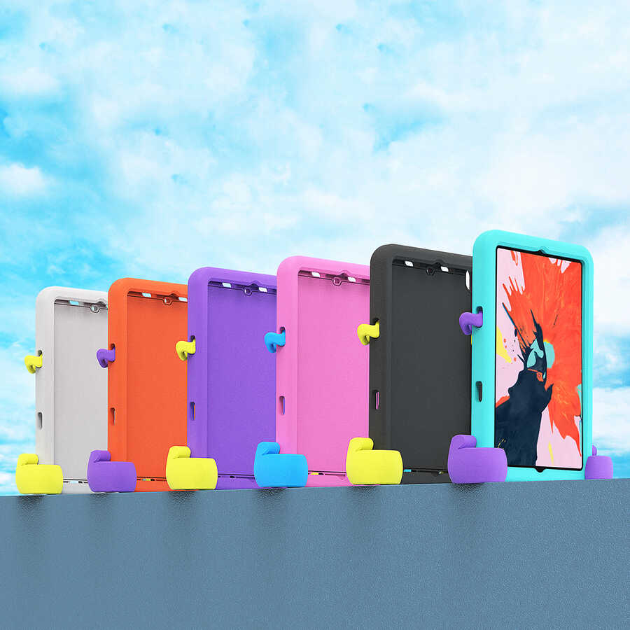 Apple iPad Pro 9.7 2016 Zore Eva Boxer Tablet Silikon Pembe Koyu