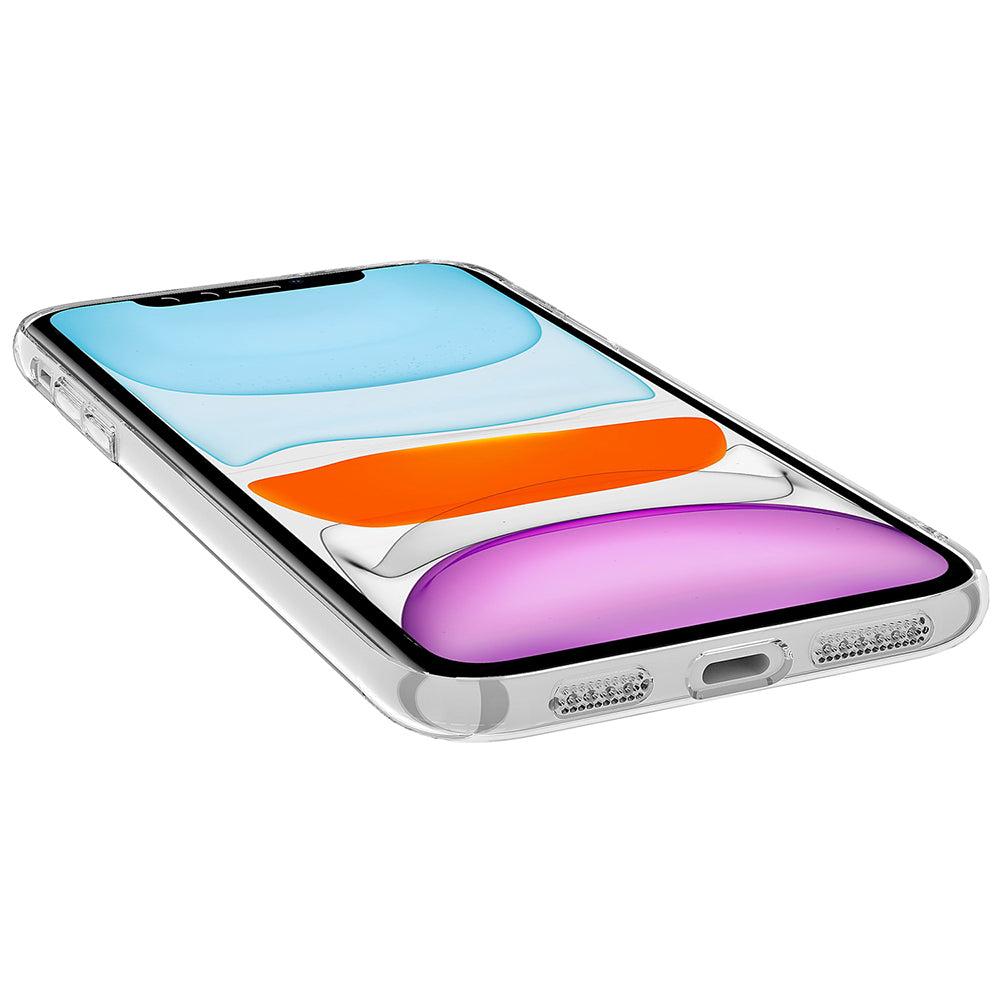 Apple iPhone 11 Kamera Korumalı M-Safe Şarj Özellikli Şeffaf Zore London Sert PC Kapak Şeffaf