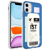 Apple iPhone 11 Kılıf Airbag Kenarlı Renkli Desenli Silikon Zore Elegans Kapak NO4