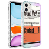 Apple iPhone 11 Kılıf Airbag Kenarlı Renkli Desenli Silikon Zore Elegans Kapak NO6