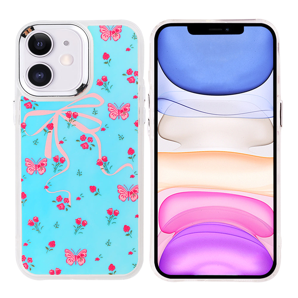 Apple iPhone 11 Kılıf Airbag Tasarımlı Zore Hadra Kapak Kelebek