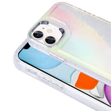 Apple iPhone 11 Kılıf Airbagli Renkli Arka Yüzey Boncuk Tasarımlı Zore Kumul Kapak Şeffaf