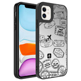 Apple iPhone 11 Kılıf Aynalı Desenli Kamera Korumalı Parlak Zore Mirror Kapak Seyahat