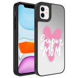 Apple iPhone 11 Kılıf Aynalı Desenli Kamera Korumalı Parlak Zore Mirror Kapak Kalp