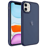 Apple iPhone 11 Kılıf Buzlu Sert PC Zore May Kapak Lacivert