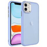 Apple iPhone 11 Kılıf Buzlu Sert PC Zore May Kapak Lila