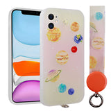 Apple iPhone 11 Kılıf Desenli El Askılı İpli Zore Arte Silikon Kapak NO5