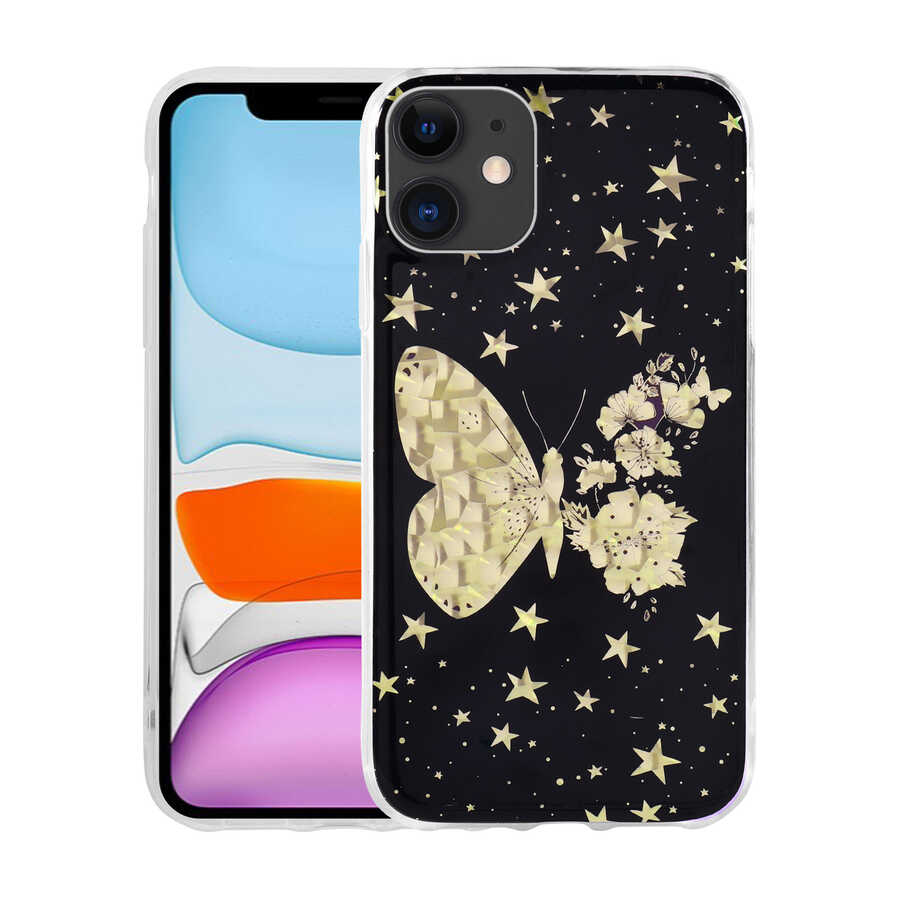 Apple iPhone 11 Kılıf Desenli Sert Zore Elnov Kapak NO2