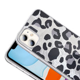 Apple iPhone 11 Kılıf Desenli Zore Mep Kapak Gri Leopar