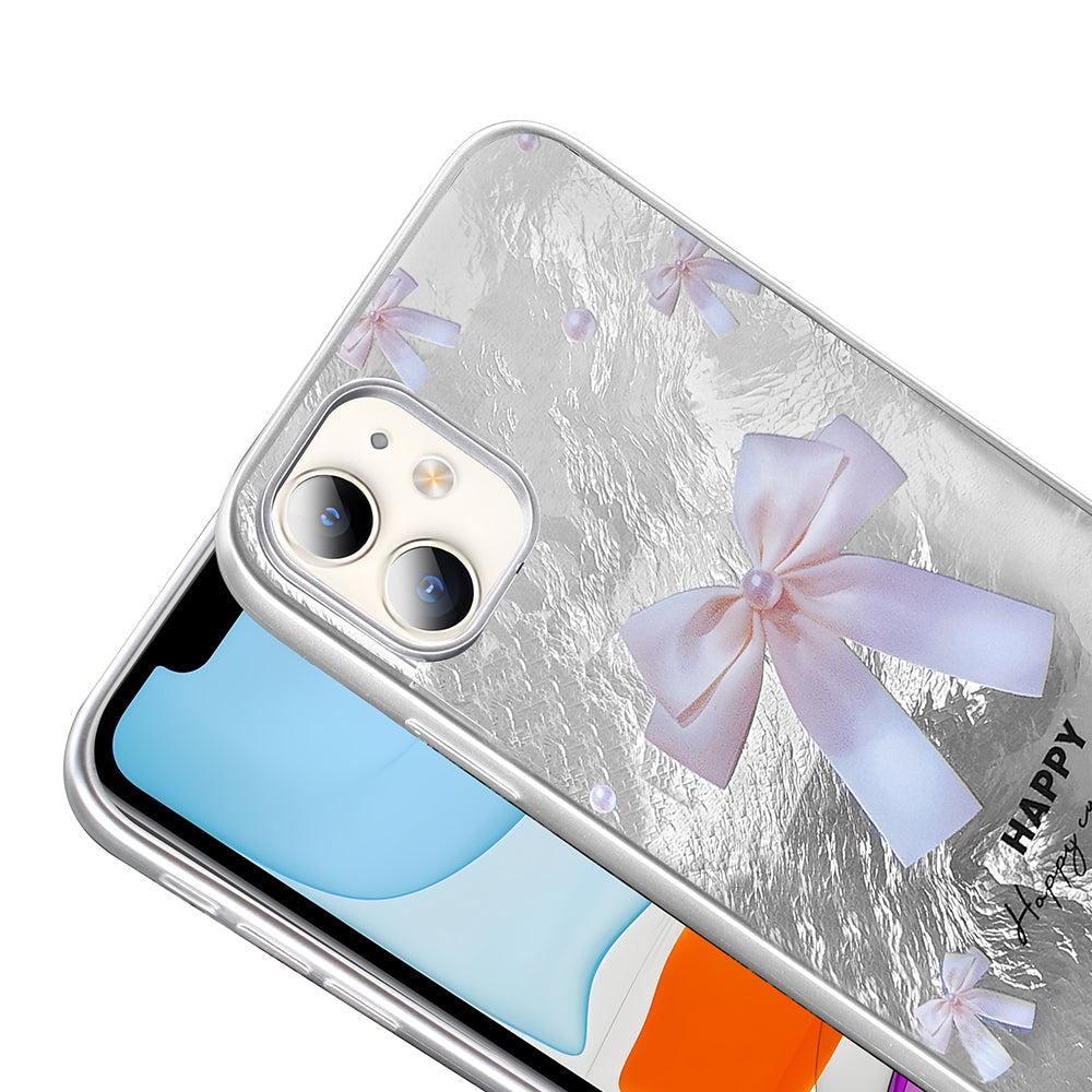 Apple iPhone 11 Kılıf Desenli Zore Mep Kapak Gri Leopar