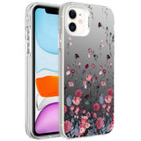 Apple iPhone 11 Kılıf Desenli Zore Silver Sert Kapak Kalp