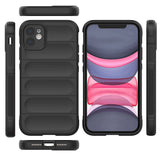 Apple iPhone 11 Kılıf Esnek TPU Oyuklu Arka Yüzey Tasarımlı Zore Etnik Silikon Kapak Koyu Yeşil