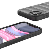 Apple iPhone 11 Kılıf Esnek TPU Oyuklu Arka Yüzey Tasarımlı Zore Etnik Silikon Kapak Lacivert