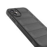 Apple iPhone 11 Kılıf Esnek TPU Oyuklu Arka Yüzey Tasarımlı Zore Etnik Silikon Kapak Koyu Yeşil